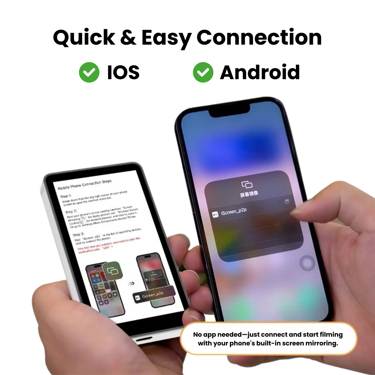 MirrorCam™ - Real-Time Preview Screen